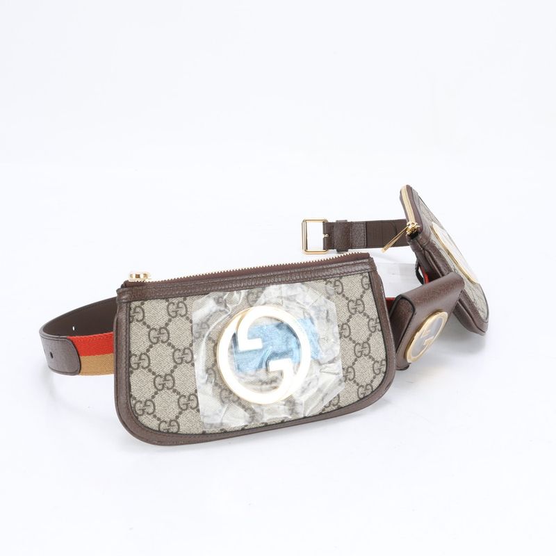 Unused Gucci GG Supreme Blondie Mini Belt Bag 702614 Bag Leather Waist Pouch