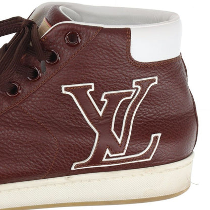 Louis Vuitton Surf Side Line 7 Leather High Cut Sneakers Shoes Genuine Leather