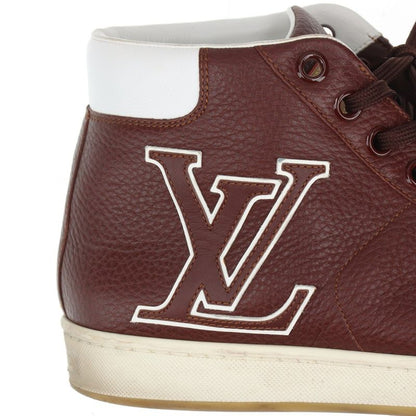 Louis Vuitton Surf Side Line 7 Leather High Cut Sneakers Shoes Genuine Leather