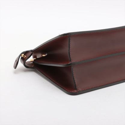 Fendi Peekaboo Icyou East West Leather 2WAY Shoulder Bag Crossbody Hand Women's