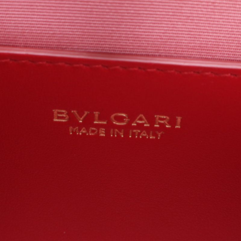 Unused Bvlgari Logo Leather With RFID 2WAY Shoulder Bag Crossbody Hand Tote