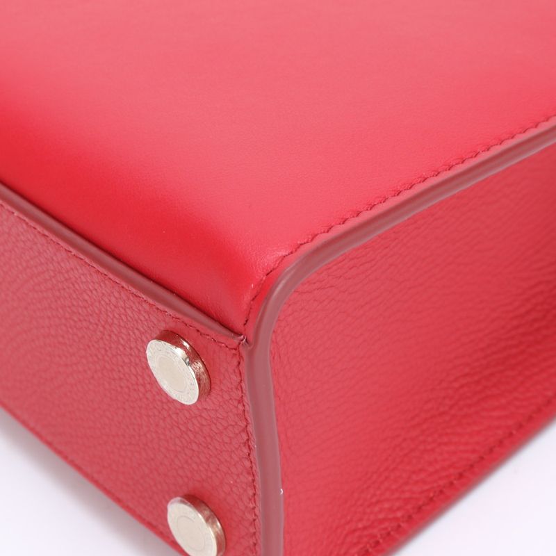 Unused Bvlgari Logo Leather With RFID 2WAY Shoulder Bag Crossbody Hand Tote