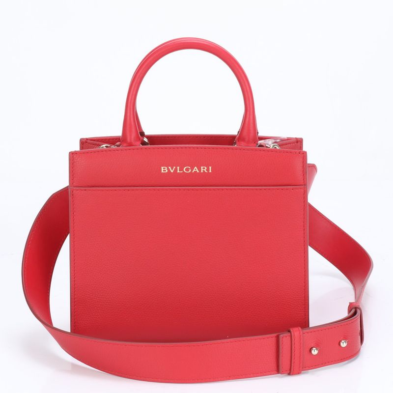 Unused Bvlgari Logo Leather With RFID 2WAY Shoulder Bag Crossbody Hand Tote