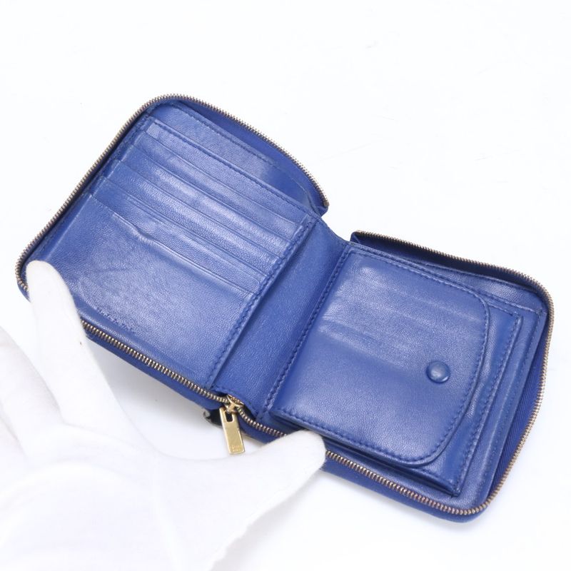 Collective Set Of 4 Celine Leather Macadam Long Wallet Bifold Wallet Round