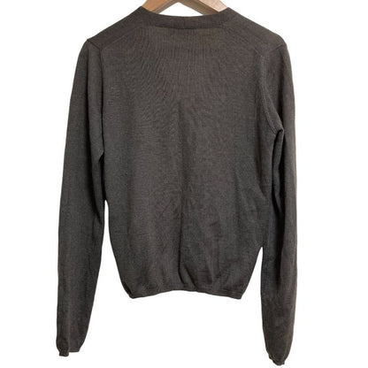 Prada V-neck Knit Cardigan Size 40 Gray Women's Used
