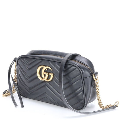 Gucci GG Marmont Quilted Leather Chain Shoulder Bag Crossbody Hand Tote 447632