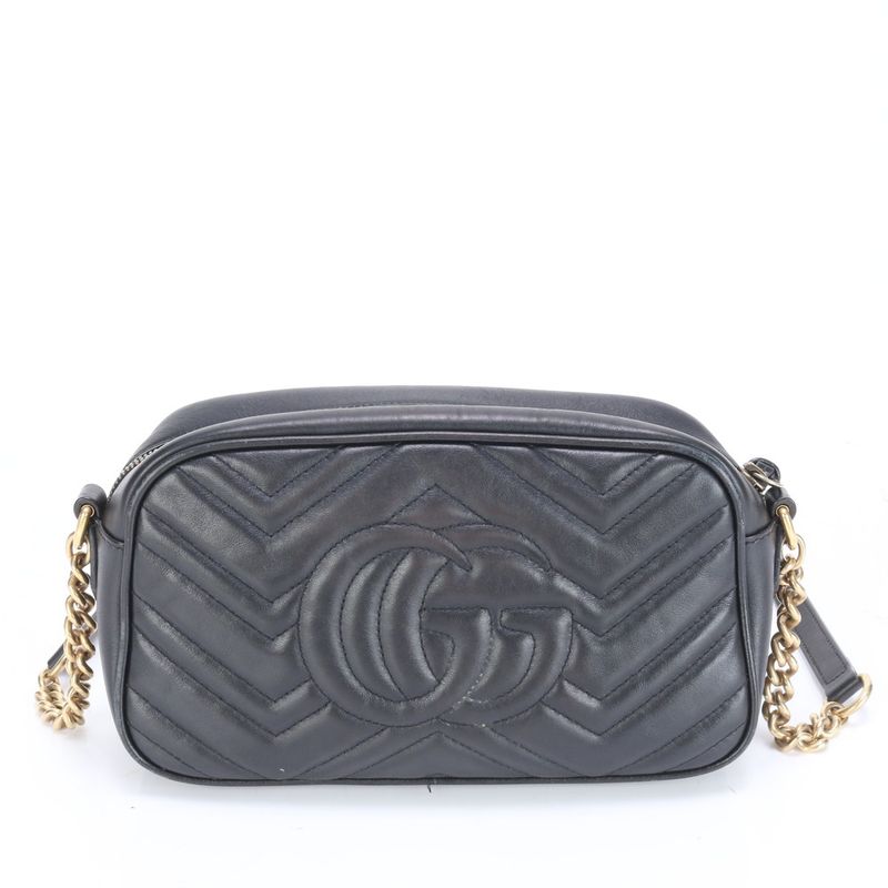 Gucci GG Marmont Quilted Leather Chain Shoulder Bag Crossbody Hand Tote 447632