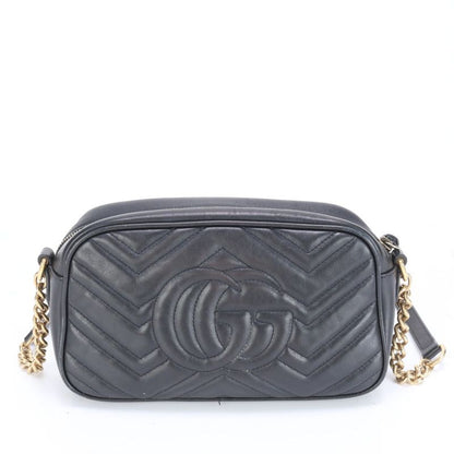 Gucci GG Marmont Quilted Leather Chain Shoulder Bag Crossbody Hand Tote 447632