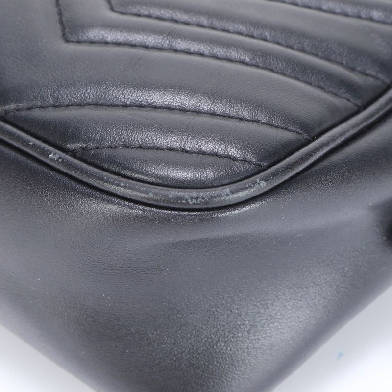 Gucci GG Marmont Quilted Leather Chain Shoulder Bag Crossbody Hand Tote 447632