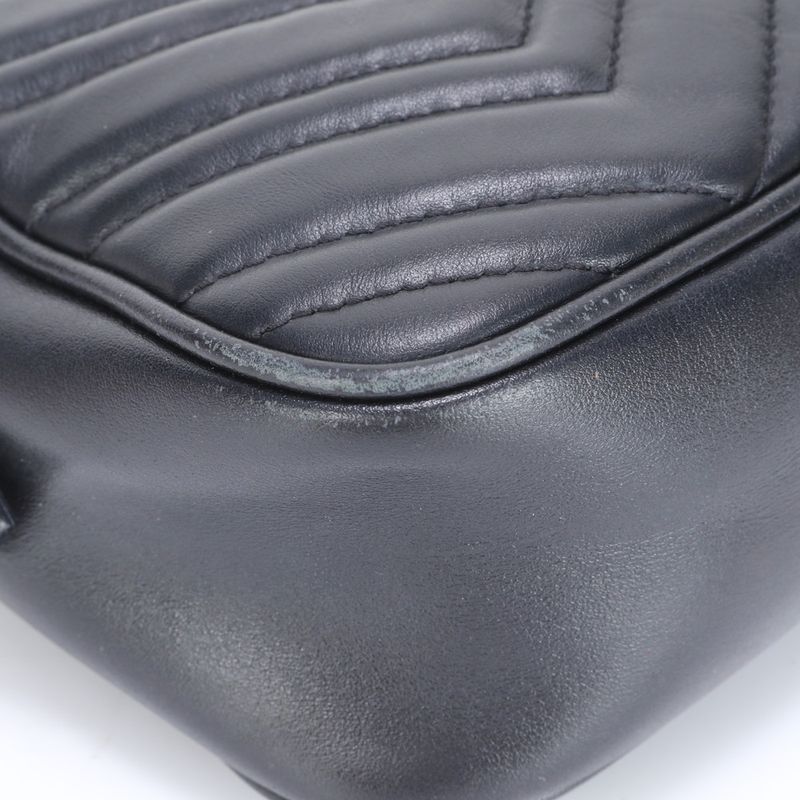 Gucci GG Marmont Quilted Leather Chain Shoulder Bag Crossbody Hand Tote 447632