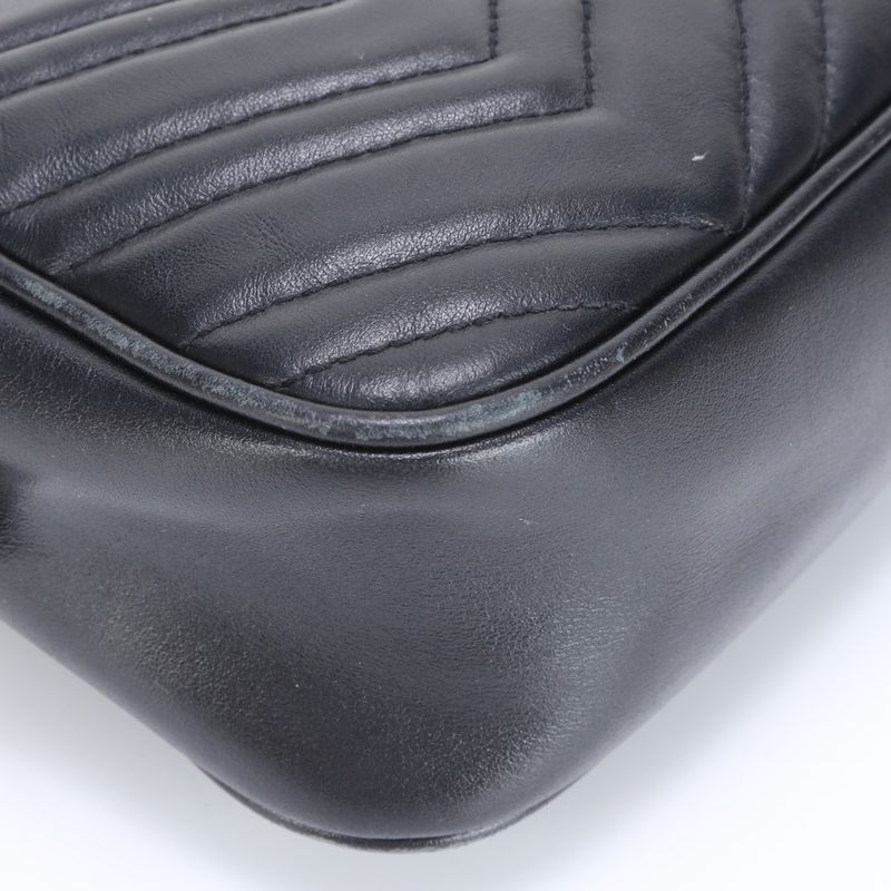 Gucci GG Marmont Quilted Leather Chain Shoulder Bag Crossbody Hand Tote 447632