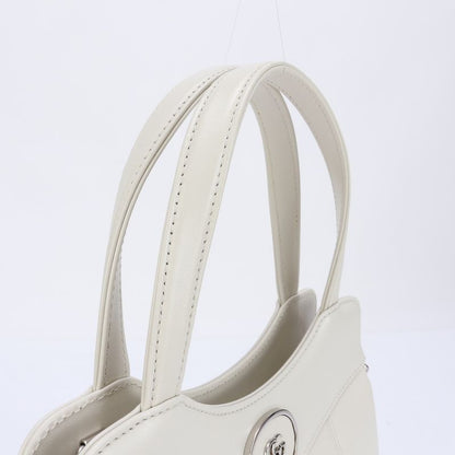 Gucci GG Silver Chain Shoulder Leather 2WAY Tote Bag Crossbody Hand 745918