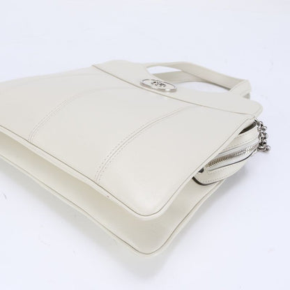 Gucci GG Silver Chain Shoulder Leather 2WAY Tote Bag Crossbody Hand 745918