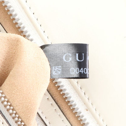 Gucci GG Silver Chain Shoulder Leather 2WAY Tote Bag Crossbody Hand 745918