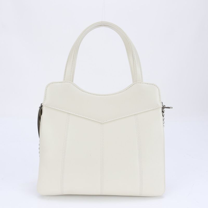 Gucci GG Silver Chain Shoulder Leather 2WAY Tote Bag Crossbody Hand 745918