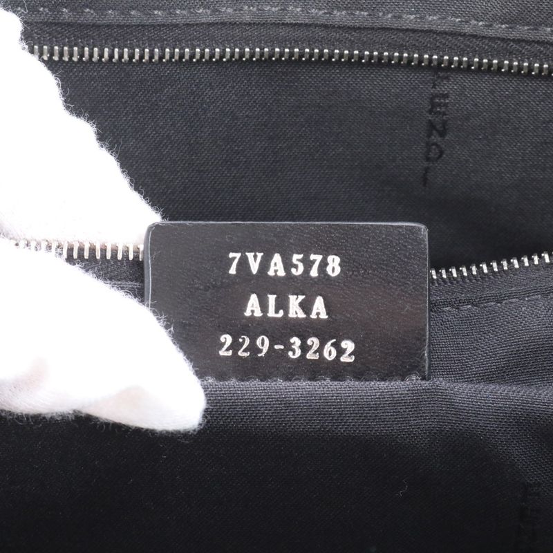 Fendi Zucca Vertical Tote Bag 7va578 Leather 2WAY Crossbody Shoulder Business