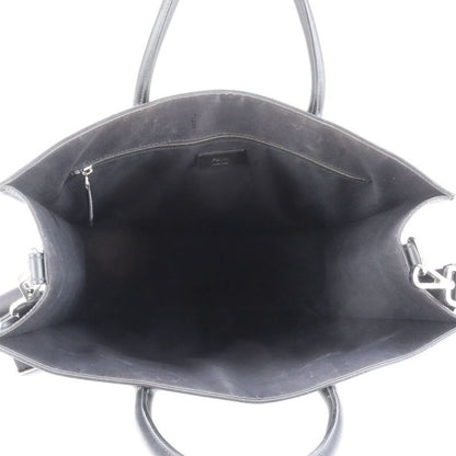 Fendi Zucca Vertical Tote Bag 7va578 Leather 2WAY Crossbody Shoulder Business