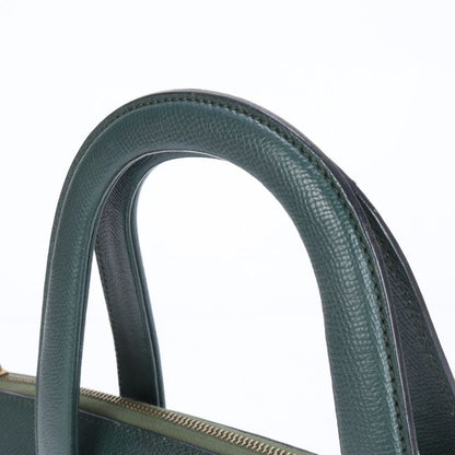 Celine Leather Tote Bag Hand Top Handle Shoulder Gold Hardware Women's RRE