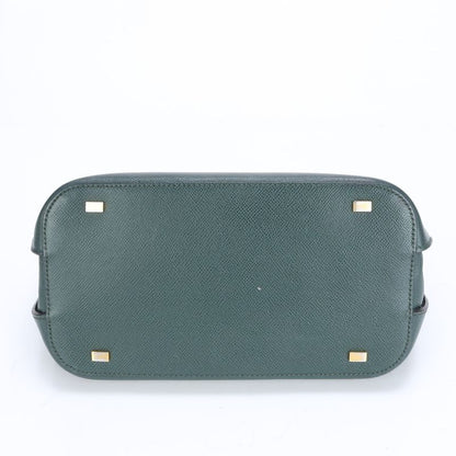 Celine Leather Tote Bag Hand Top Handle Shoulder Gold Hardware Women's RRE