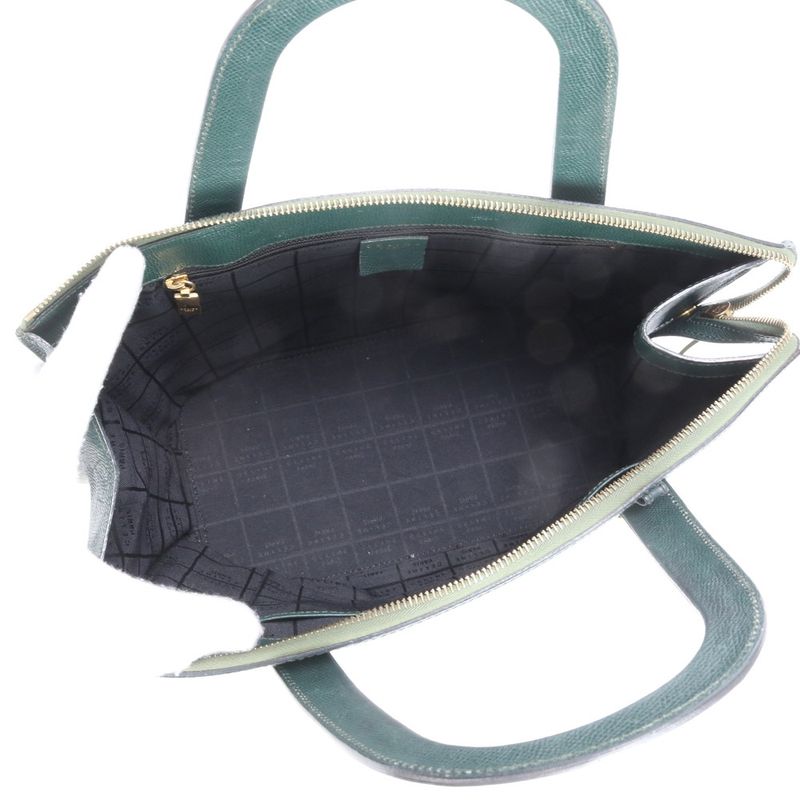 Celine Leather Tote Bag Hand Top Handle Shoulder Gold Hardware Women's RRE