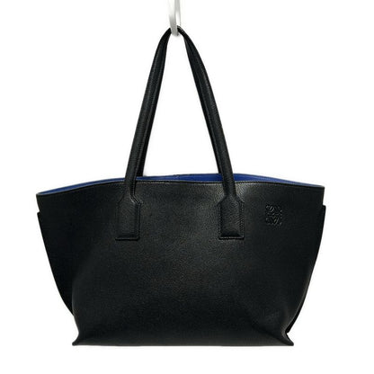 Loewe Tote Bag T-shopper Bag Black Leather