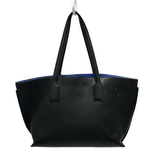 Loewe Tote Bag T-shopper Bag Black Leather