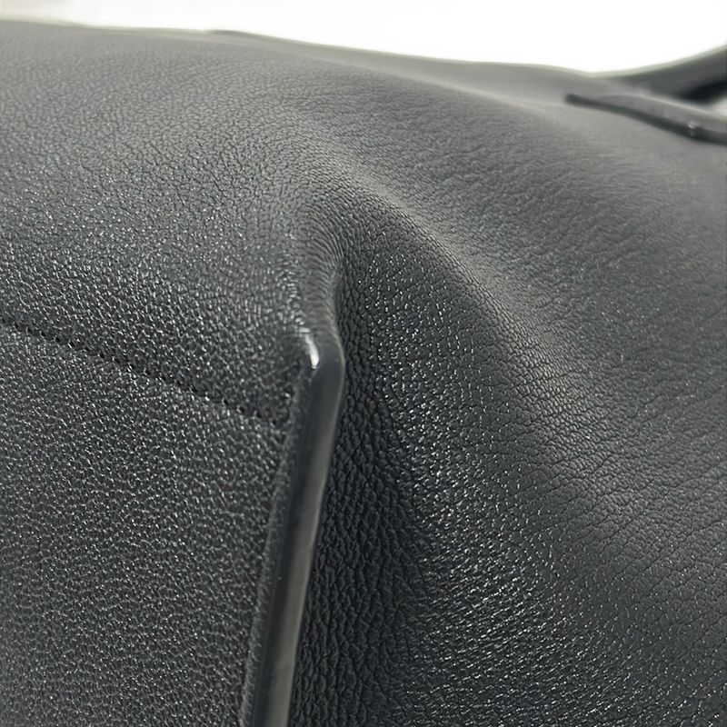 Loewe Tote Bag T-shopper Bag Black Leather