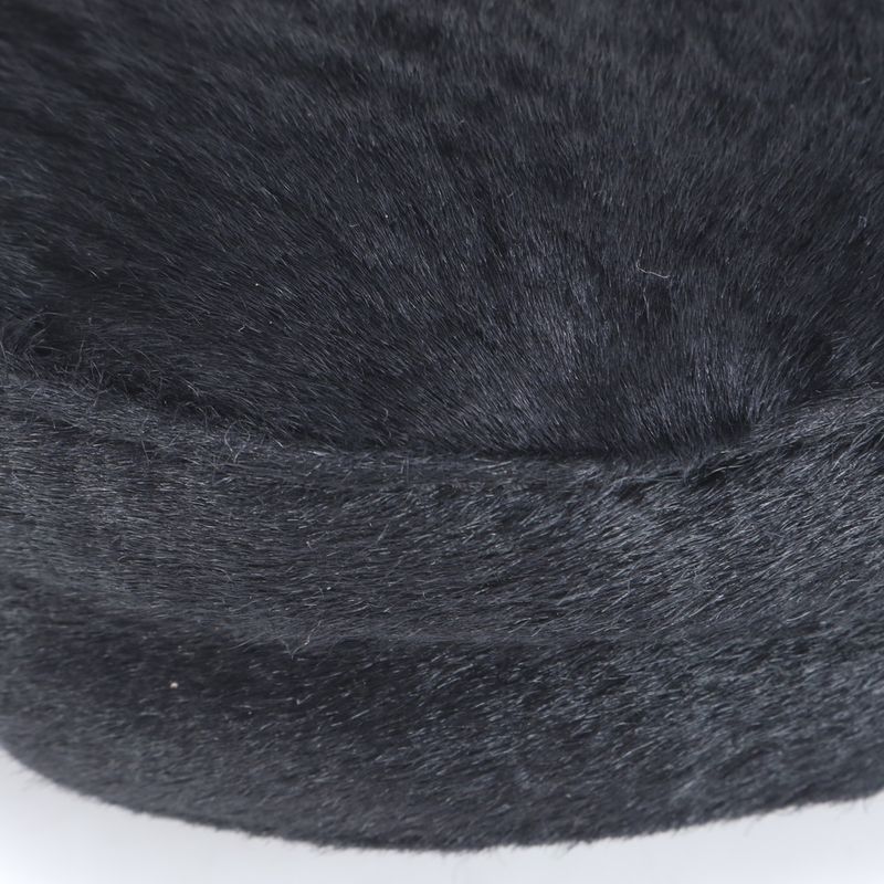 Prada Halaco Leather Cosmetic Pouch Round Small Accessory Black Women's RRE