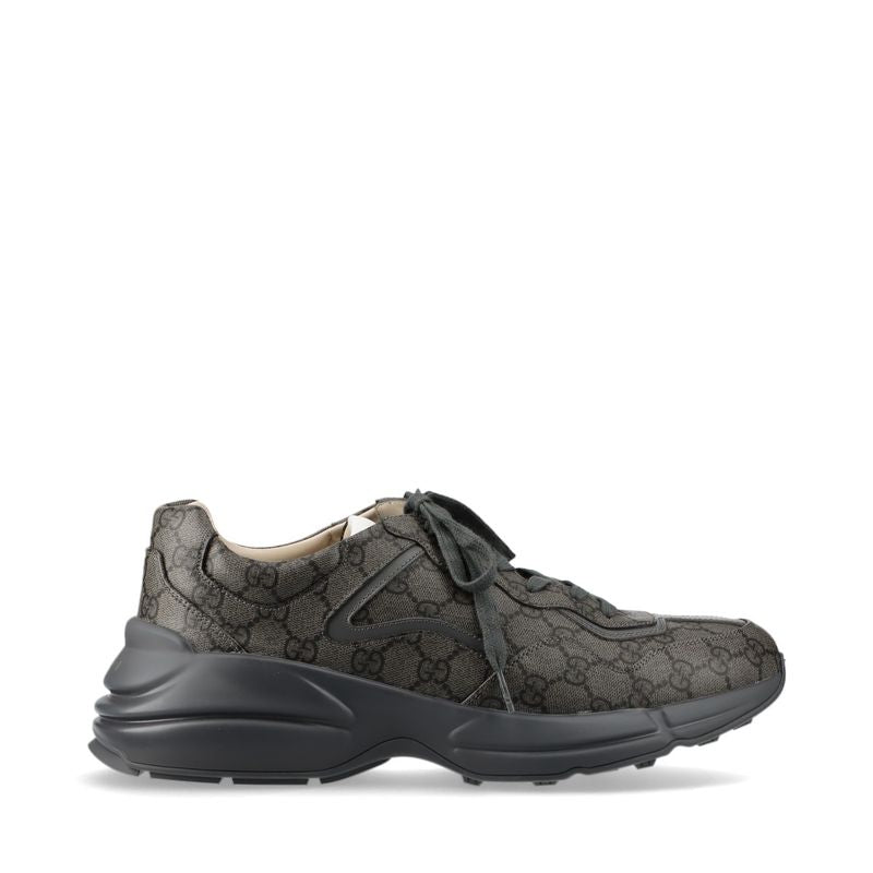 Unused Gucci GG Supreme Lighton Leather Low Cut Sneakers Lace Up Shoes 11