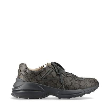 Unused Gucci GG Supreme Lighton Leather Low Cut Sneakers Lace Up Shoes 11