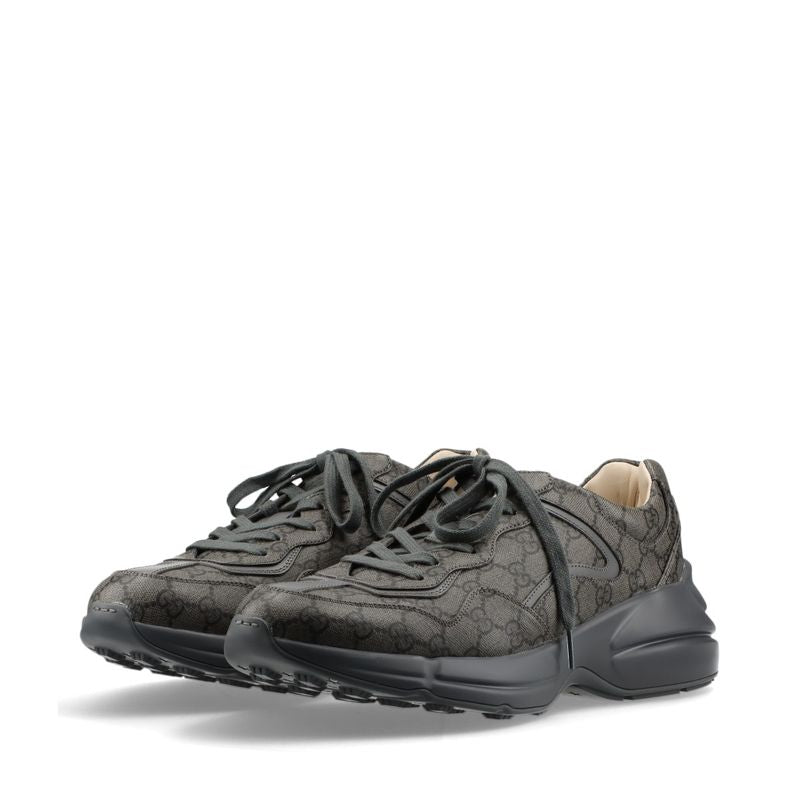 Unused Gucci GG Supreme Lighton Leather Low Cut Sneakers Lace Up Shoes 11