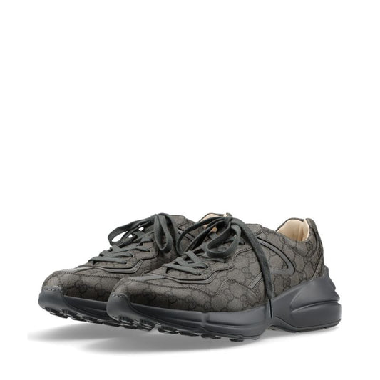 Unused Gucci GG Supreme Lighton Leather Low Cut Sneakers Lace Up Shoes 11