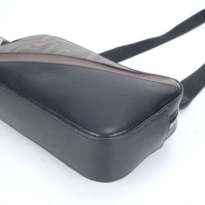 Fendi Zucca Camera Case Small Leather 2WAY Shoulder Bag Crossbody Body Waist