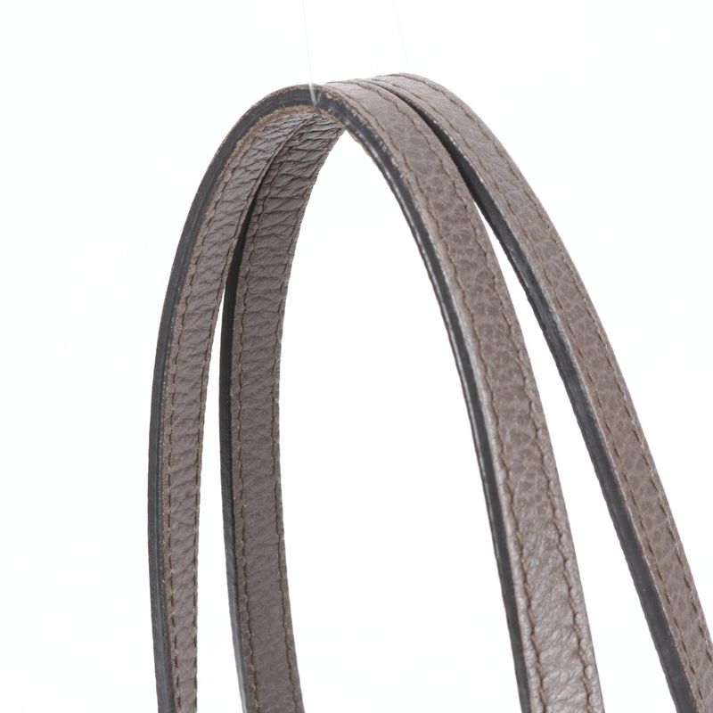 Gucci GG Interlocking G Swing Tote Bag Leather Shoulder Hand A4 Brown 354408