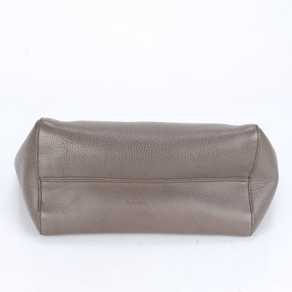 Gucci GG Interlocking G Swing Tote Bag Leather Shoulder Hand A4 Brown 354408