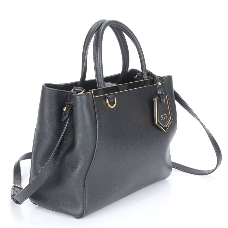 Fendi Petit Toujours Leather 2WAY Shoulder Bag Crossbody Hand 8bh253 Women ECE