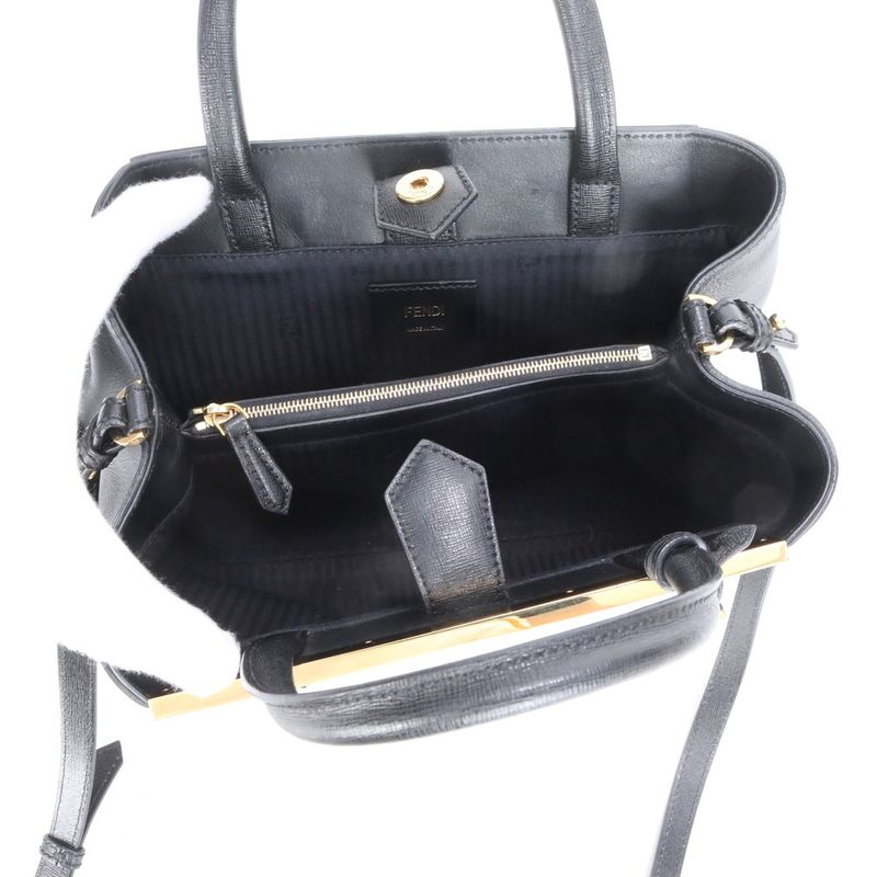 Fendi Petit Toujours Leather 2WAY Shoulder Bag Crossbody Hand 8bh253 Women ECE