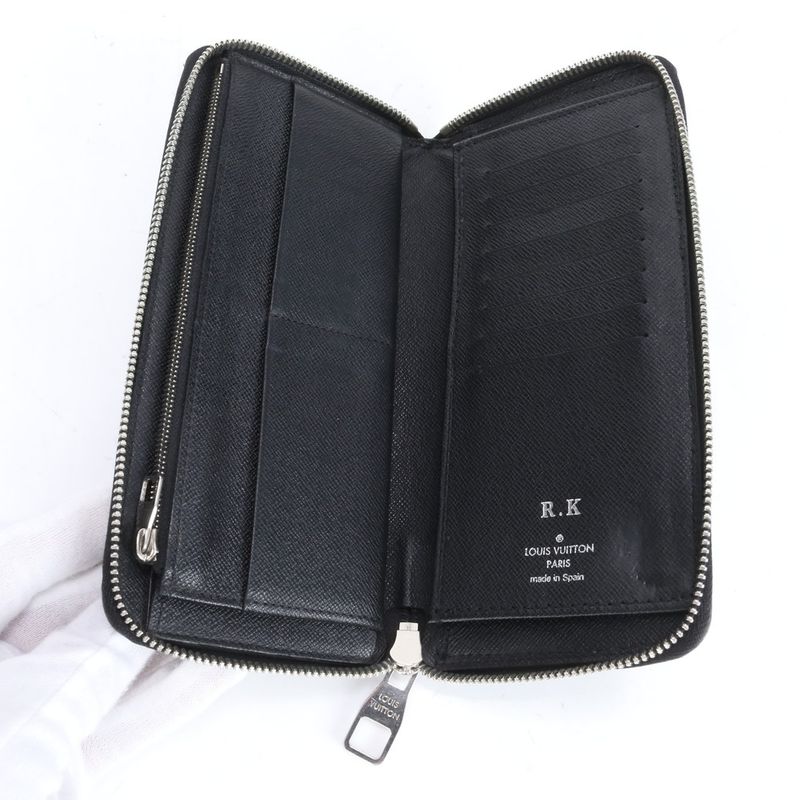 Louis Vuitton Damier Graphite Zippy Wallet Vertical N63095 Leather Long Wallet