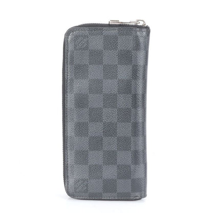 Louis Vuitton Damier Graphite Zippy Wallet Vertical N63095 Leather Long Wallet