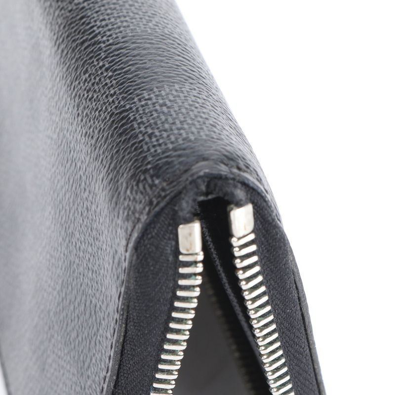 Louis Vuitton Damier Graphite Zippy Wallet Vertical N63095 Leather Long Wallet