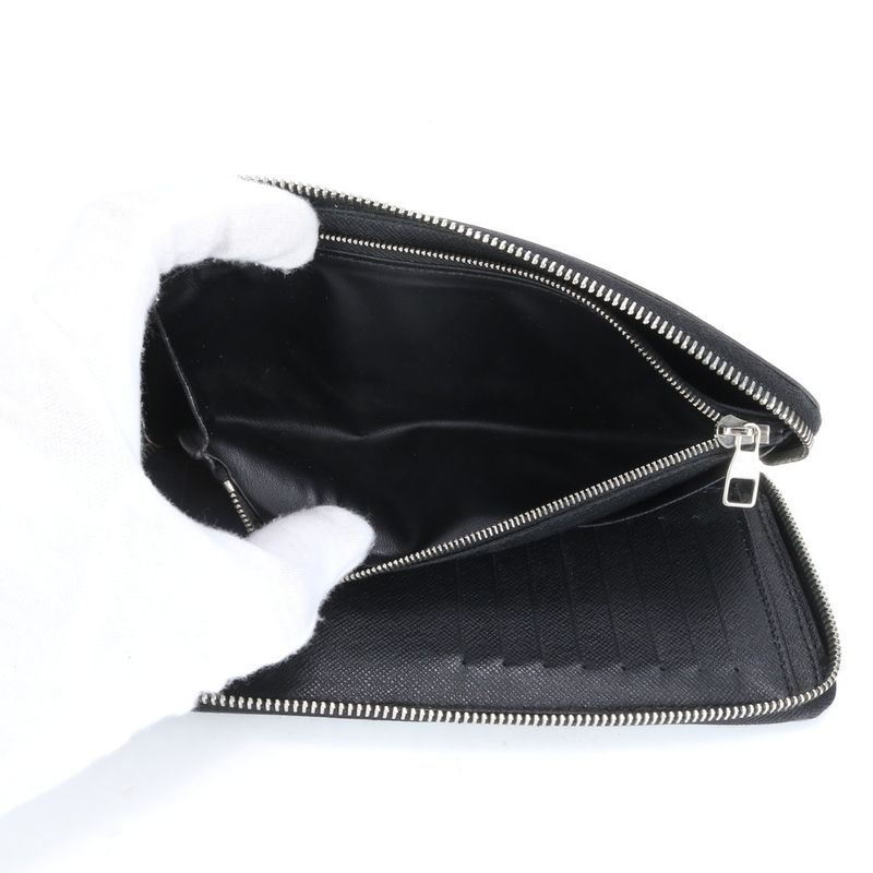 Louis Vuitton Damier Graphite Zippy Wallet Vertical N63095 Leather Long Wallet