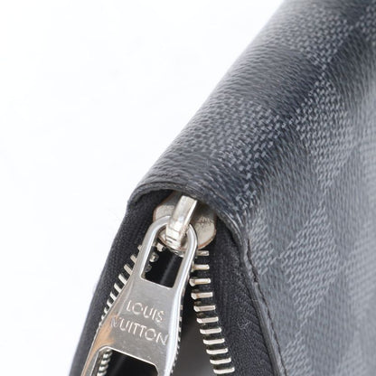 Louis Vuitton Damier Graphite Zippy Wallet Vertical N63095 Leather Long Wallet