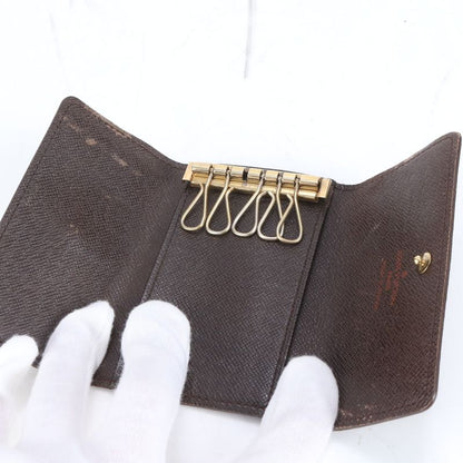 Louis Vuitton Damier Multicles 6 Leather 6 Key Case Key Ring N62630 Brown Card