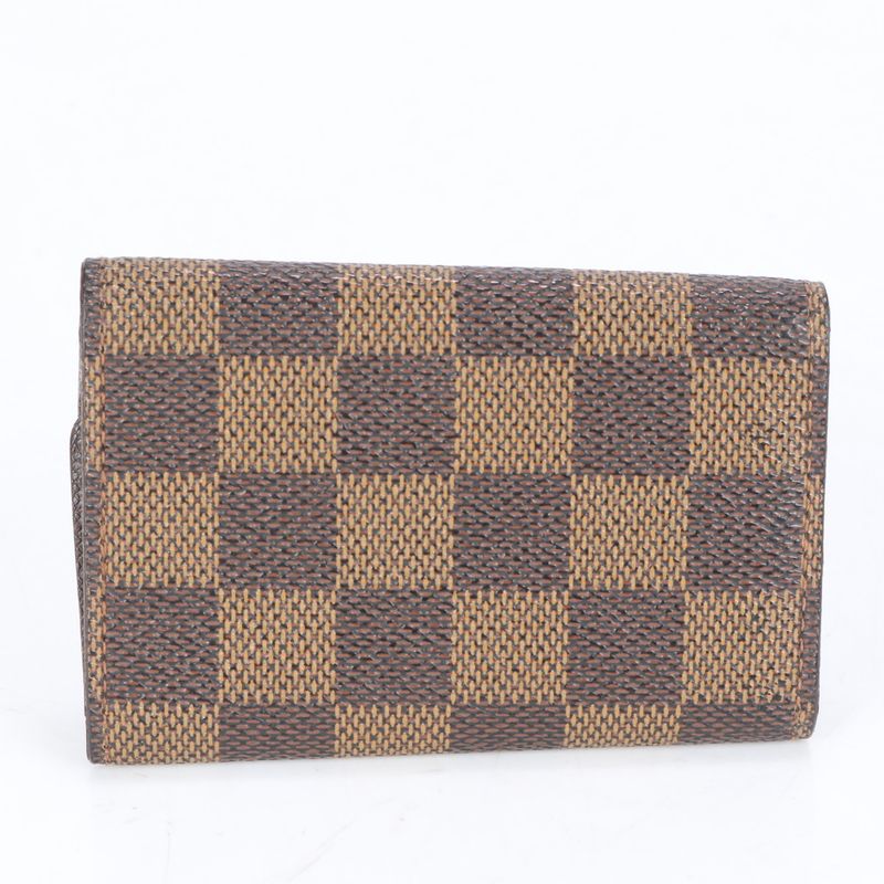 Louis Vuitton Damier Multicles 6 Leather 6 Key Case Key Ring N62630 Brown Card