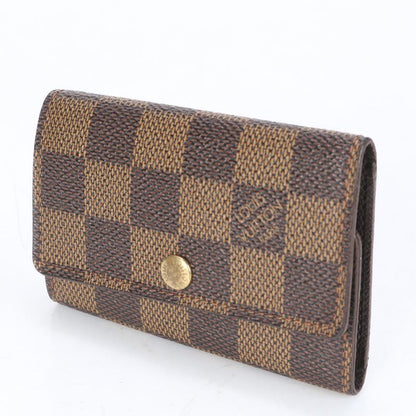 Louis Vuitton Damier Multicles 6 Leather 6 Key Case Key Ring N62630 Brown Card