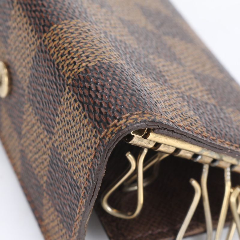 Louis Vuitton Damier Multicles 6 Leather 6 Key Case Key Ring N62630 Brown Card