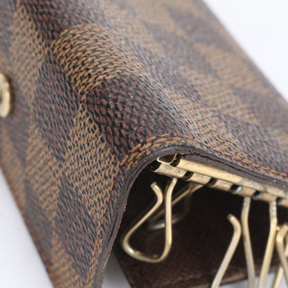 Louis Vuitton Damier Multicles 6 Leather 6 Key Case Key Ring N62630 Brown Card