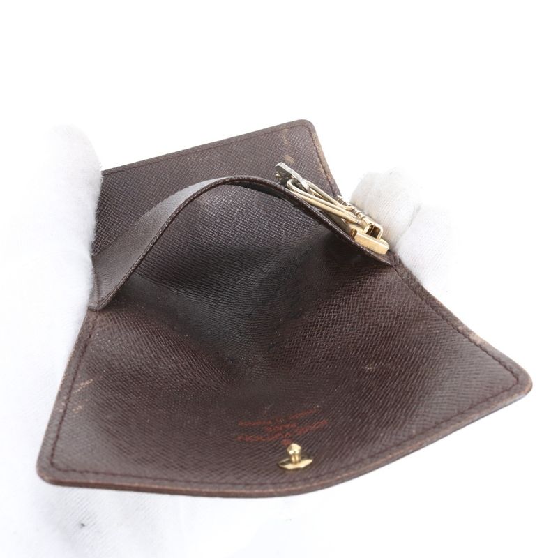 Louis Vuitton Damier Multicles 6 Leather 6 Key Case Key Ring N62630 Brown Card