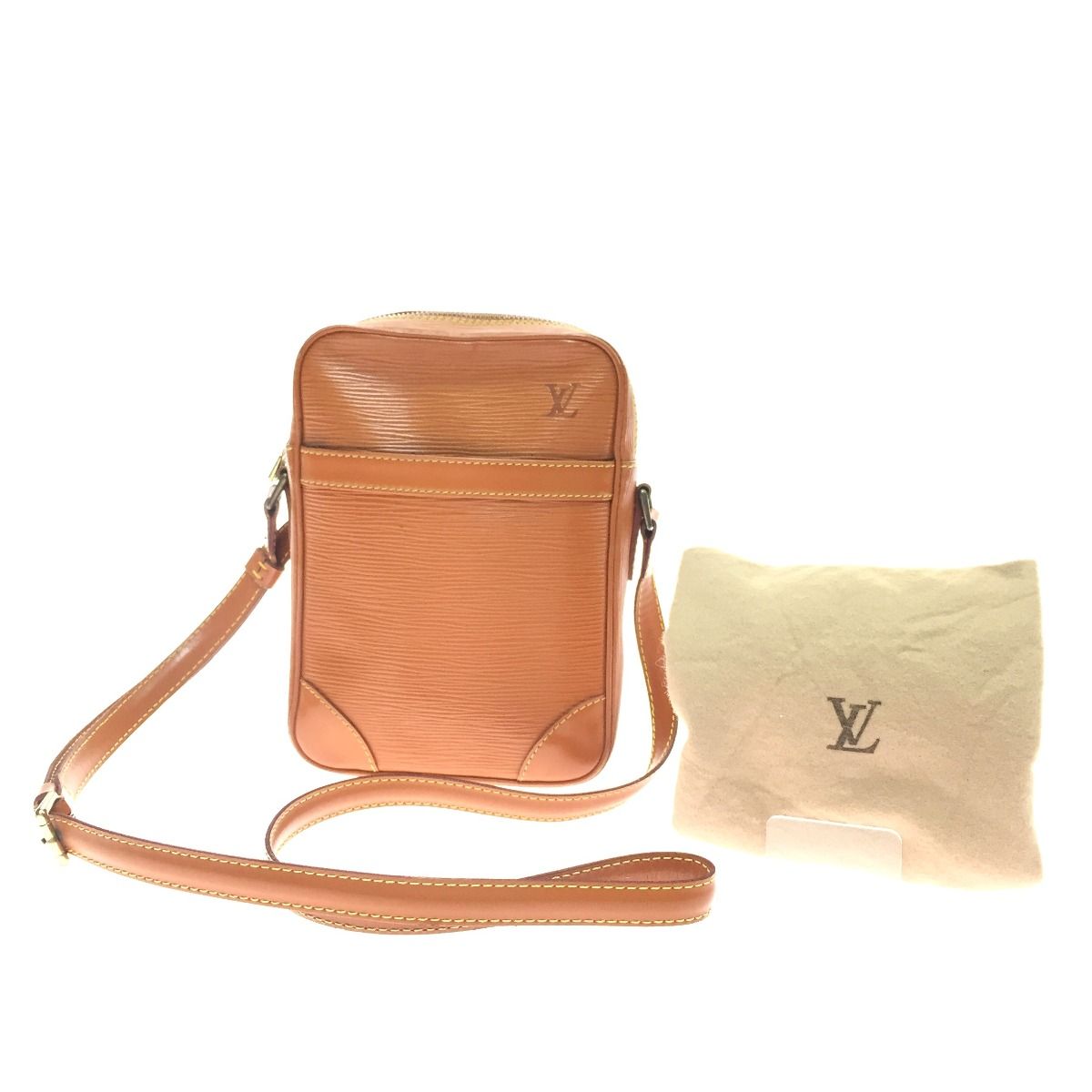 Louis Vuitton Shoulder Bag Epi Danube with Cloth Bag M11910 Brown