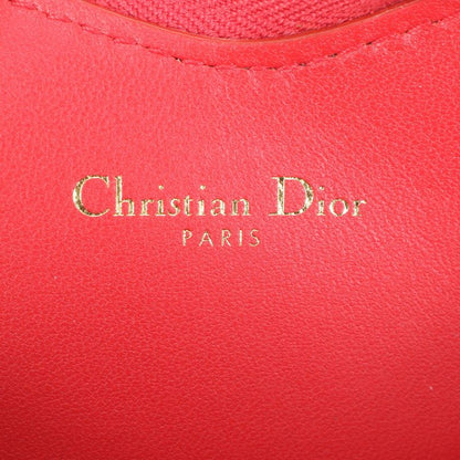 Unused Christian Dior Caro Heart Cannage Chain Leather Shoulder Bag Pouch